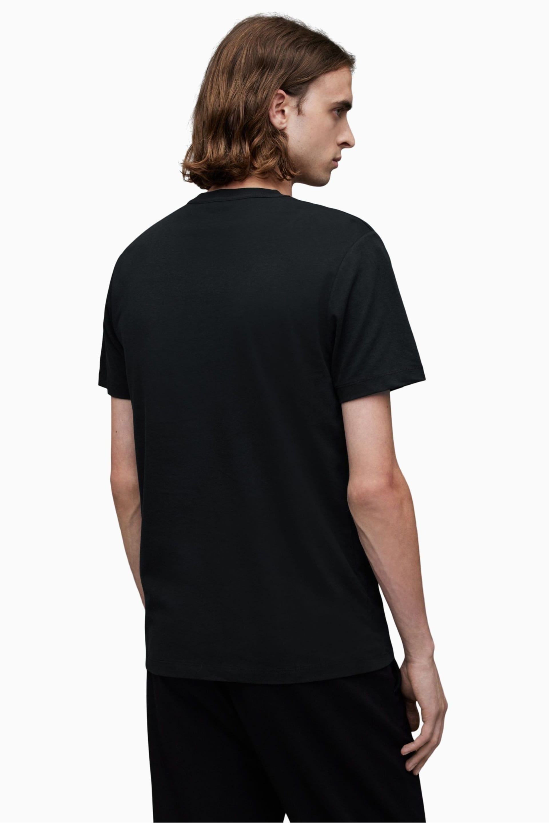 AllSaints Black Brace Crew T-Shirts 3 Pack - Image 3 of 7