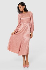 Closet London Pink Midi A-Line Dress - Image 3 of 5