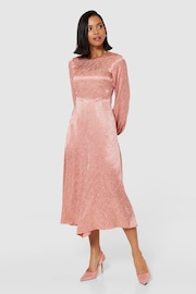 Closet London Pink Midi A-Line Dress - Image 5 of 5