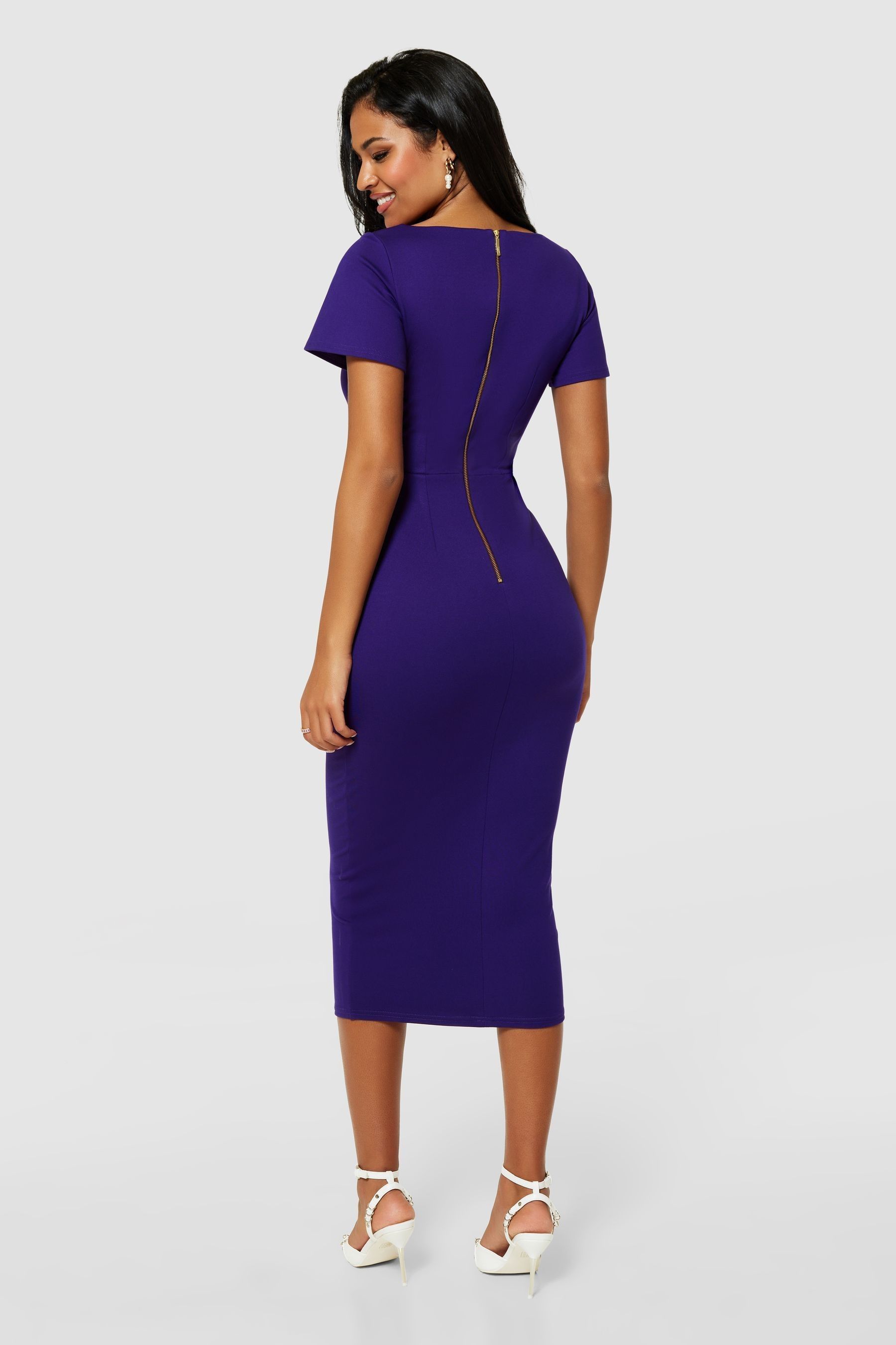 Bodycon dress midi length hot sale