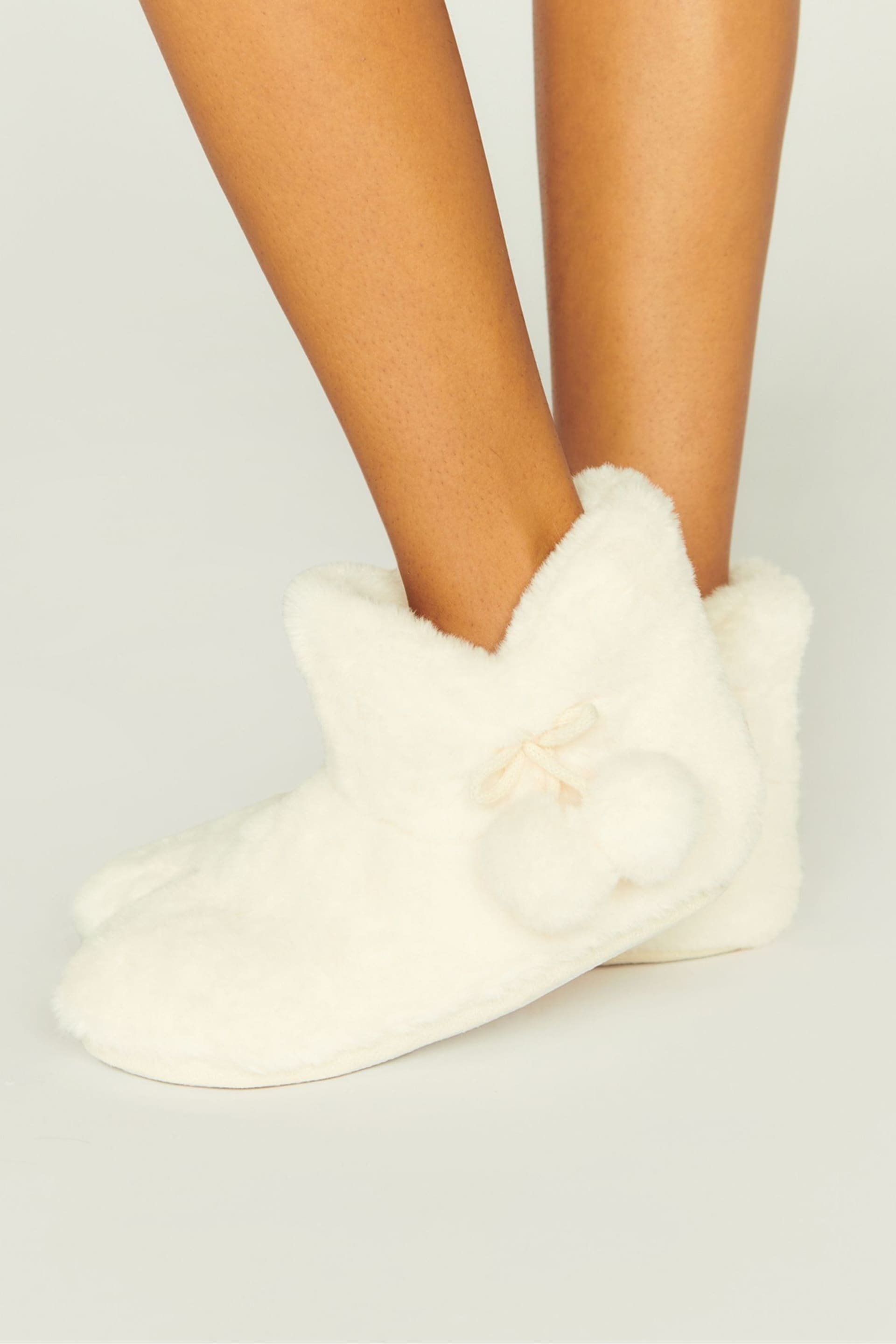 Boux Avenue Plush Slippers Boots - Image 1 of 2