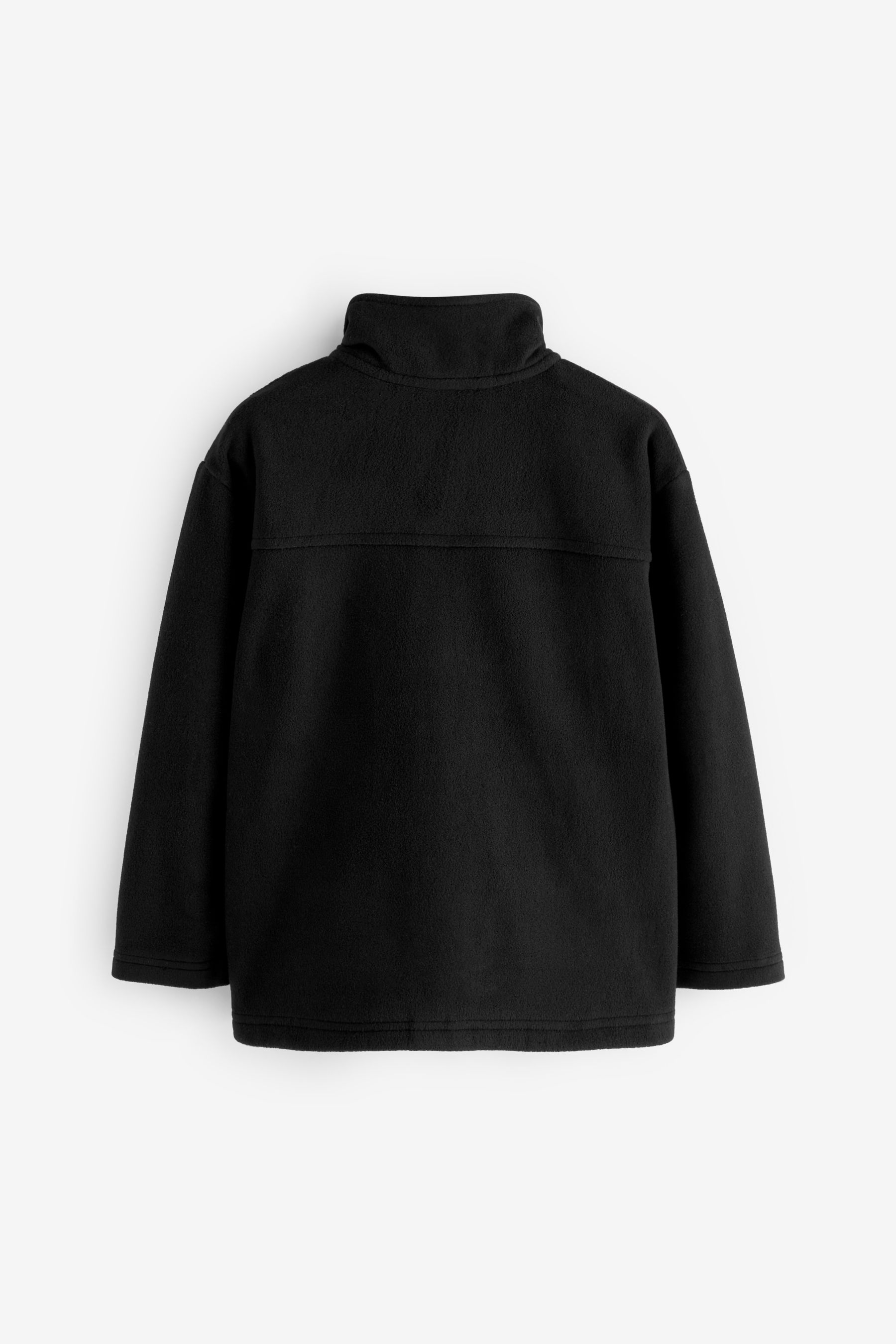 Black zip up fleece jacket best sale