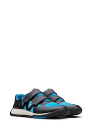 Clarks Blue Wide Fit (G) Cica Star Jump Trainers - Image 4 of 7