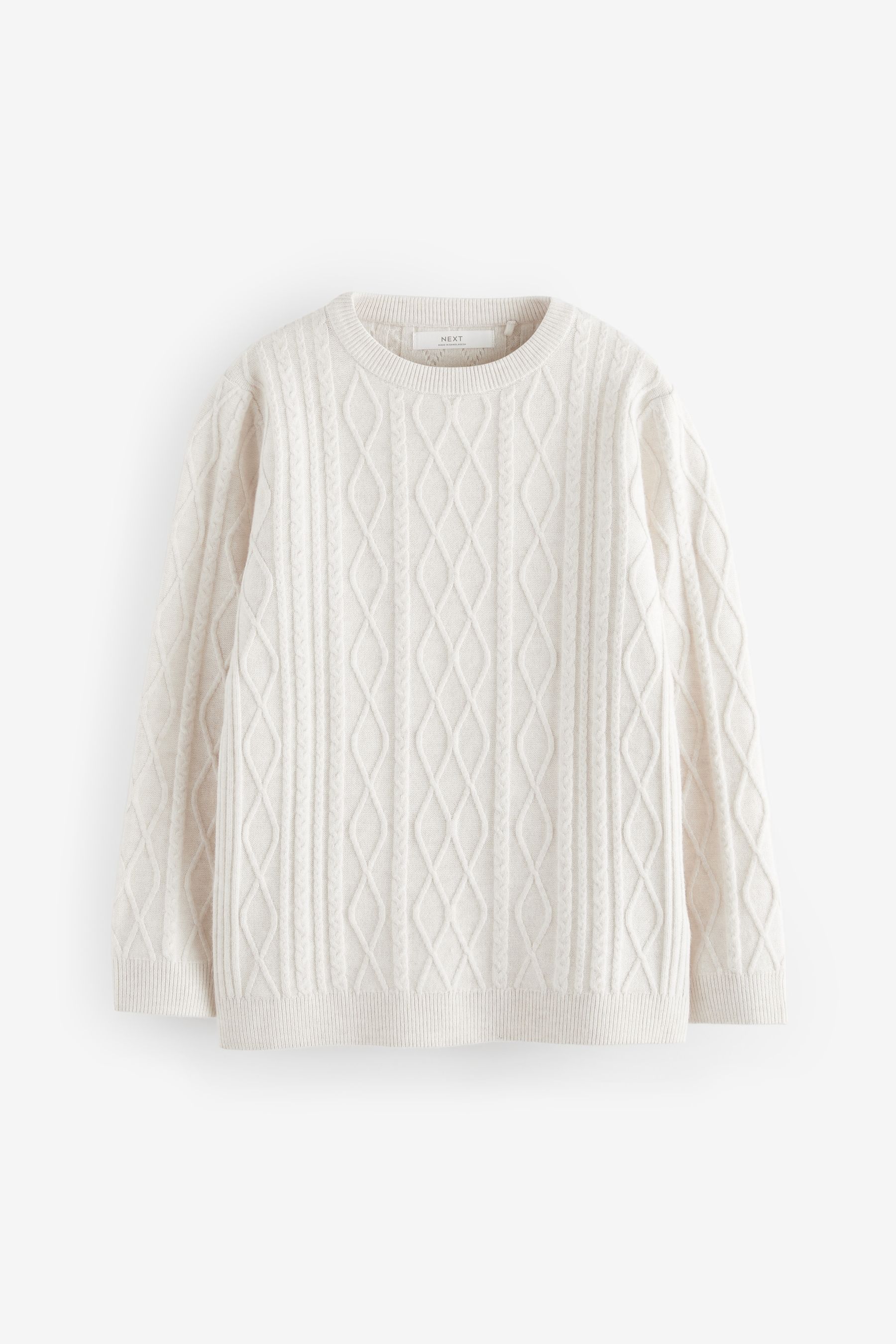 Buy Ecru Cream Cable Knit Jumper 3 16yrs from the Next UK online shop