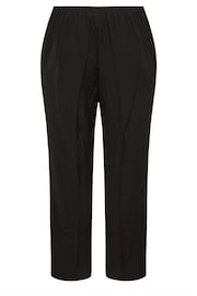 Yours Curve Black Elasticated Stretch Straight Leg Trousers - Image 6 of 6