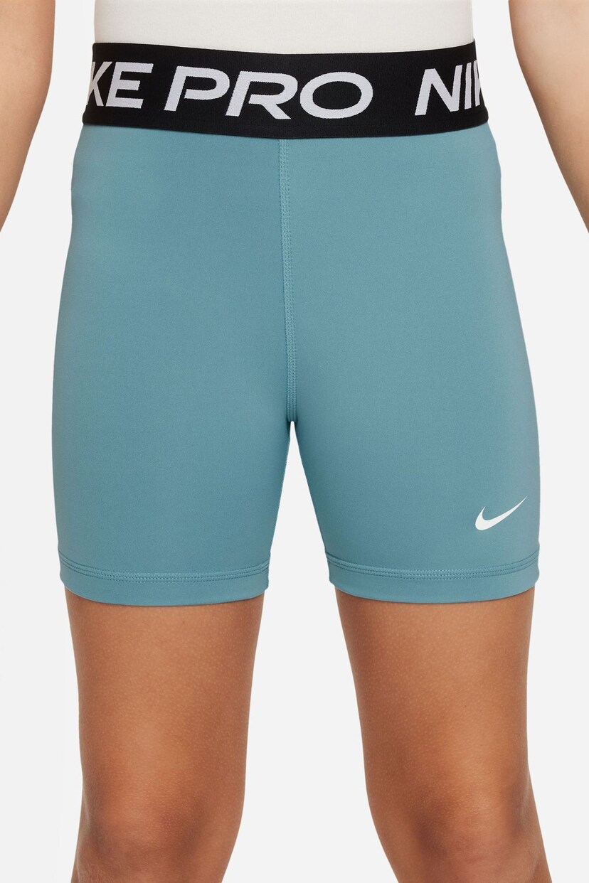 Nike Turquoise Dri-FIT Pro 3 Inch Shorts - Image 1 of 3