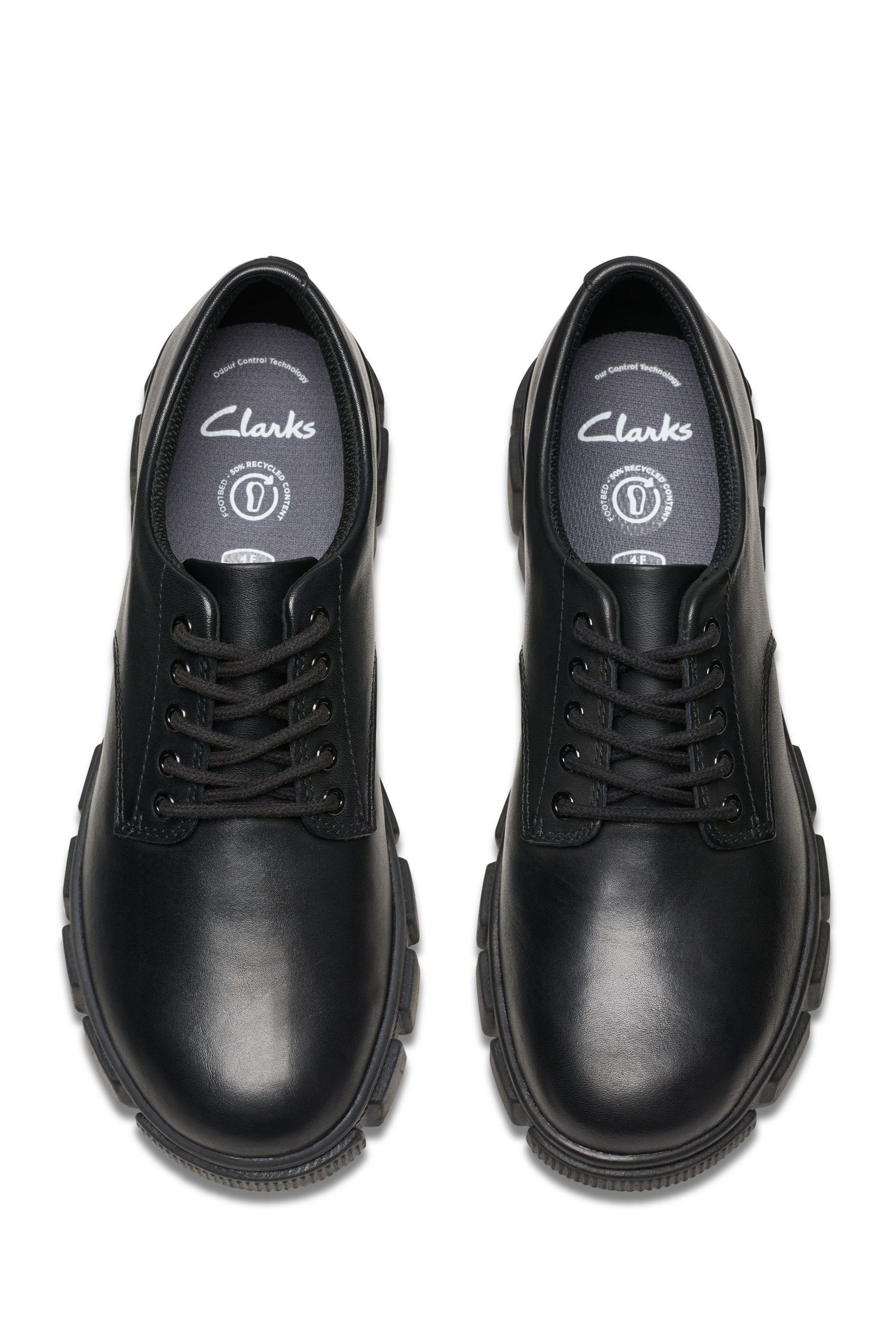 Clarks Black Leather Evyn Lace Y Shoes - Image 5 of 7