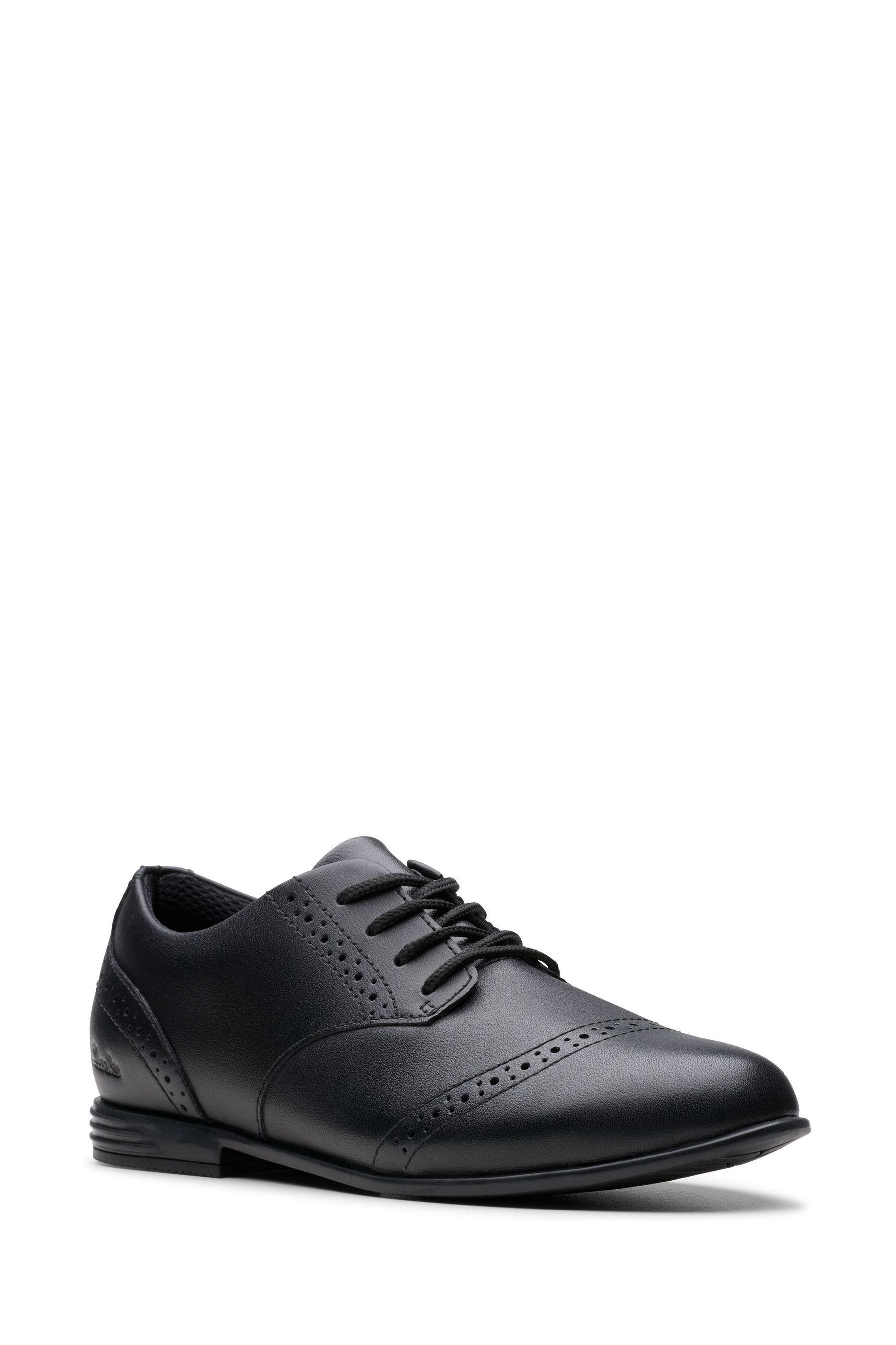 Wide fit black brogues ladies cheap