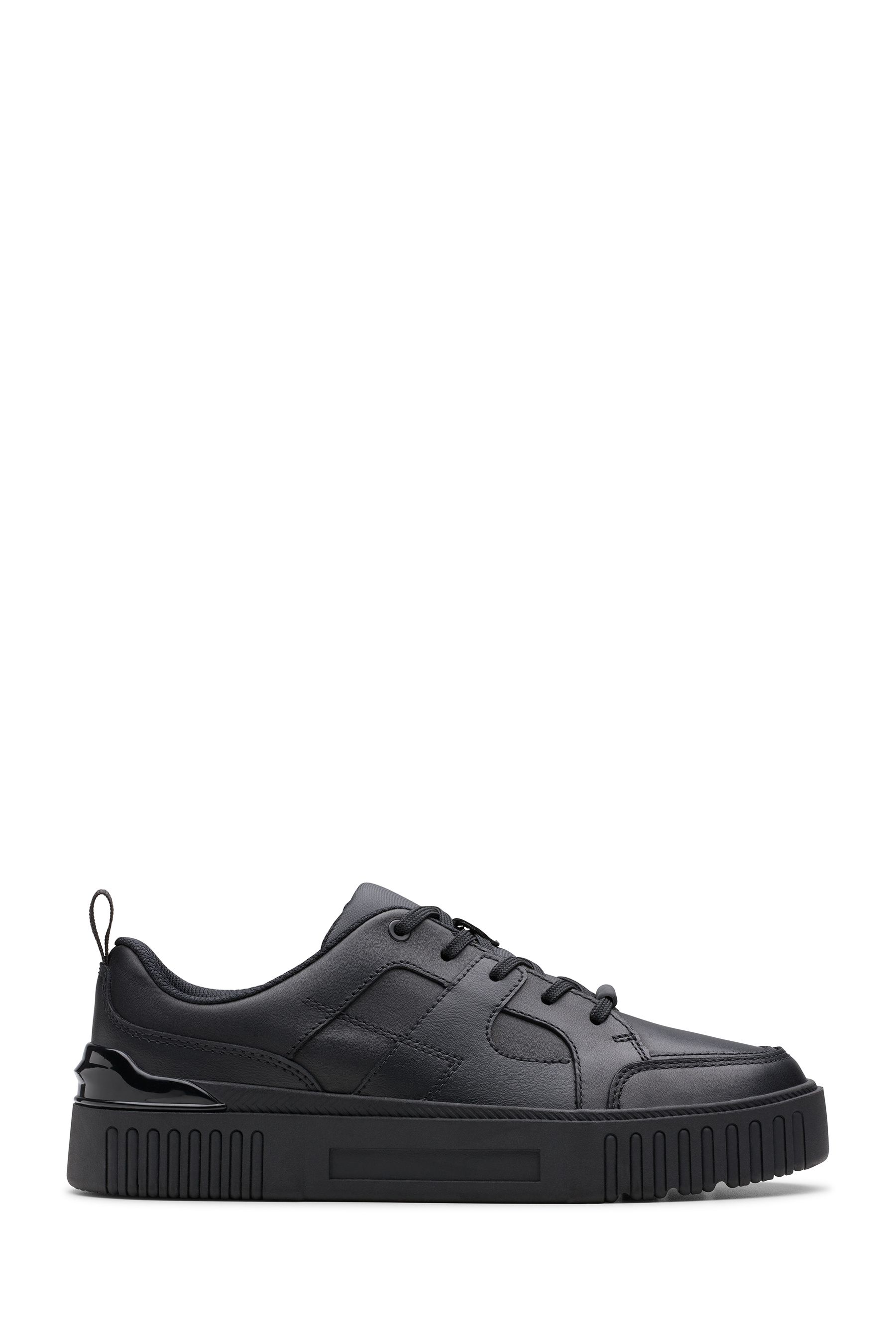Buy Clarks Black Standard Fit F Leather Oslo Flare Shoes from the Next UK online shop