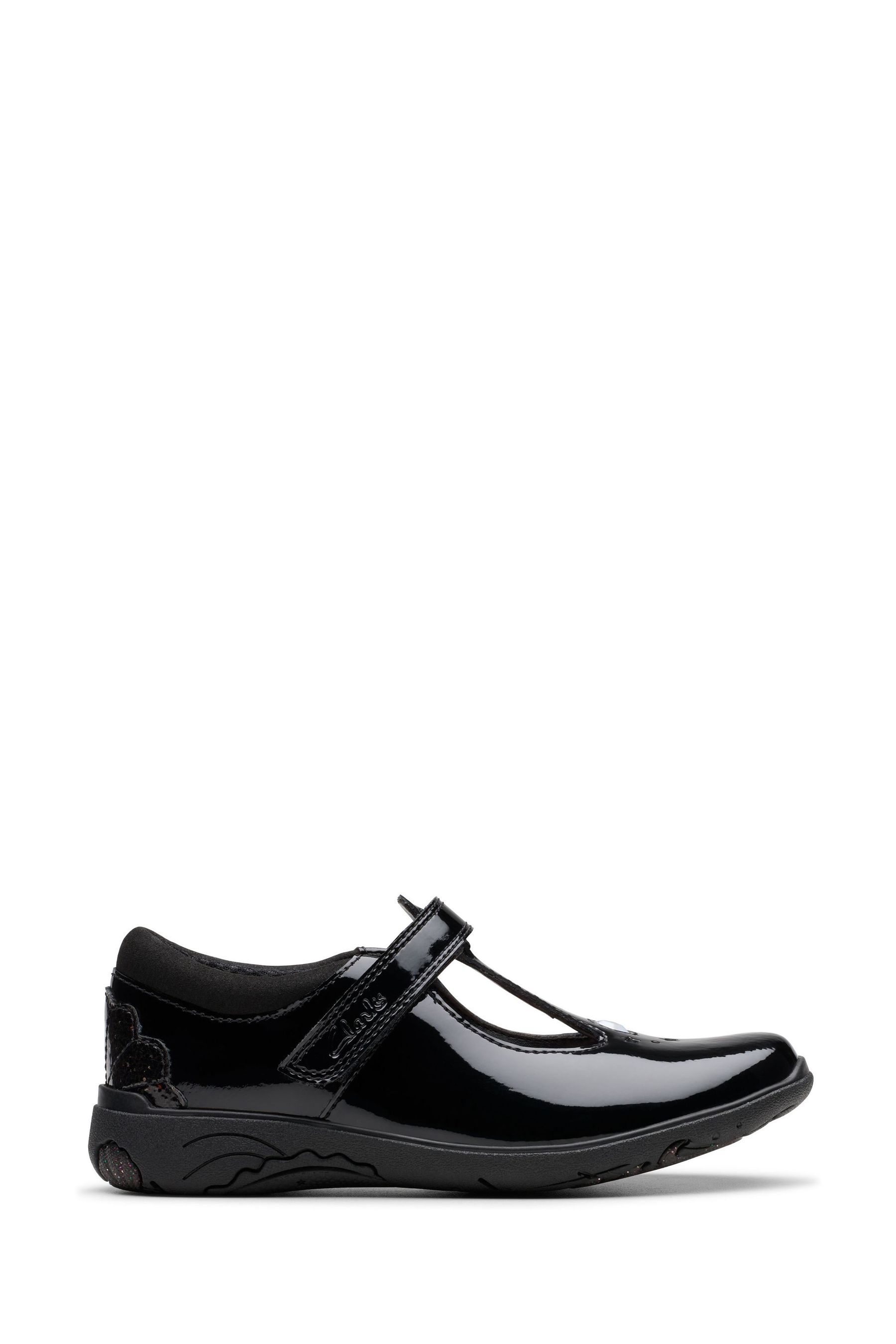 Buy Clarks Black Wide Fit G Patent Relda Gem Shoes from Next Ireland