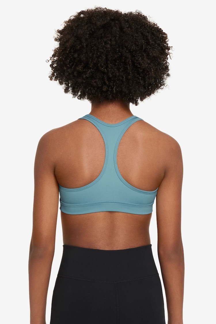 Nike Turquoise Dri-FIT Swoosh Support Bra - Image 2 of 3