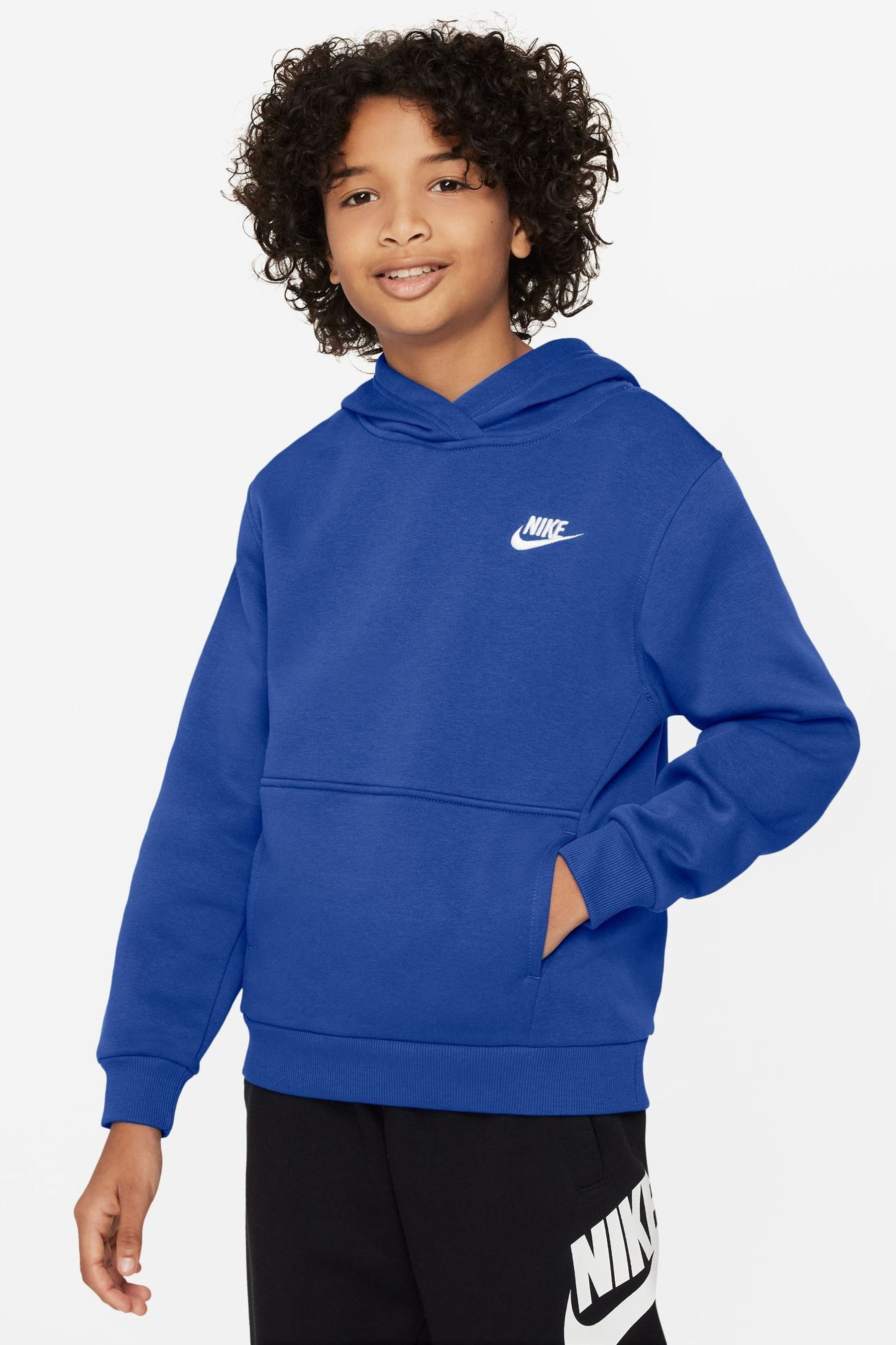 Buy Nike Royal Blue Club Fleece Overhead Hoodie from Next Luxembourg