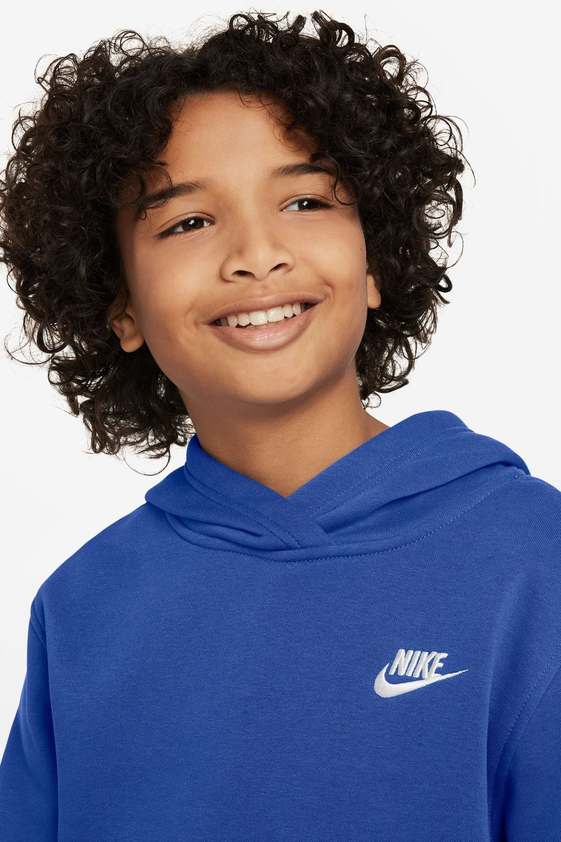 Buy Nike Royal Blue Club Fleece Overhead Hoodie from Next Luxembourg