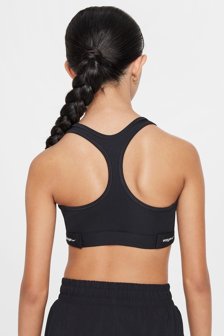 Nike Black Swoosh EasyOn Sports Bra - Image 2 of 7