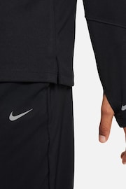 Nike Black Multi Dri-FIT UV Long Sleeve 1/2-Zip Top - Image 3 of 6