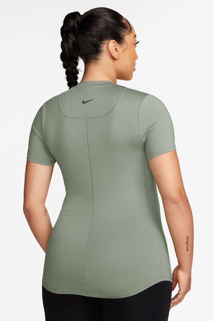 Nike Khaki Green Maternity One Dri-Fit Short Sleeve Top - Image 2 of 4