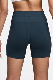 Nike Navy One Wrap High-Waisted 5" Cycling Shorts - Image 2 of 5