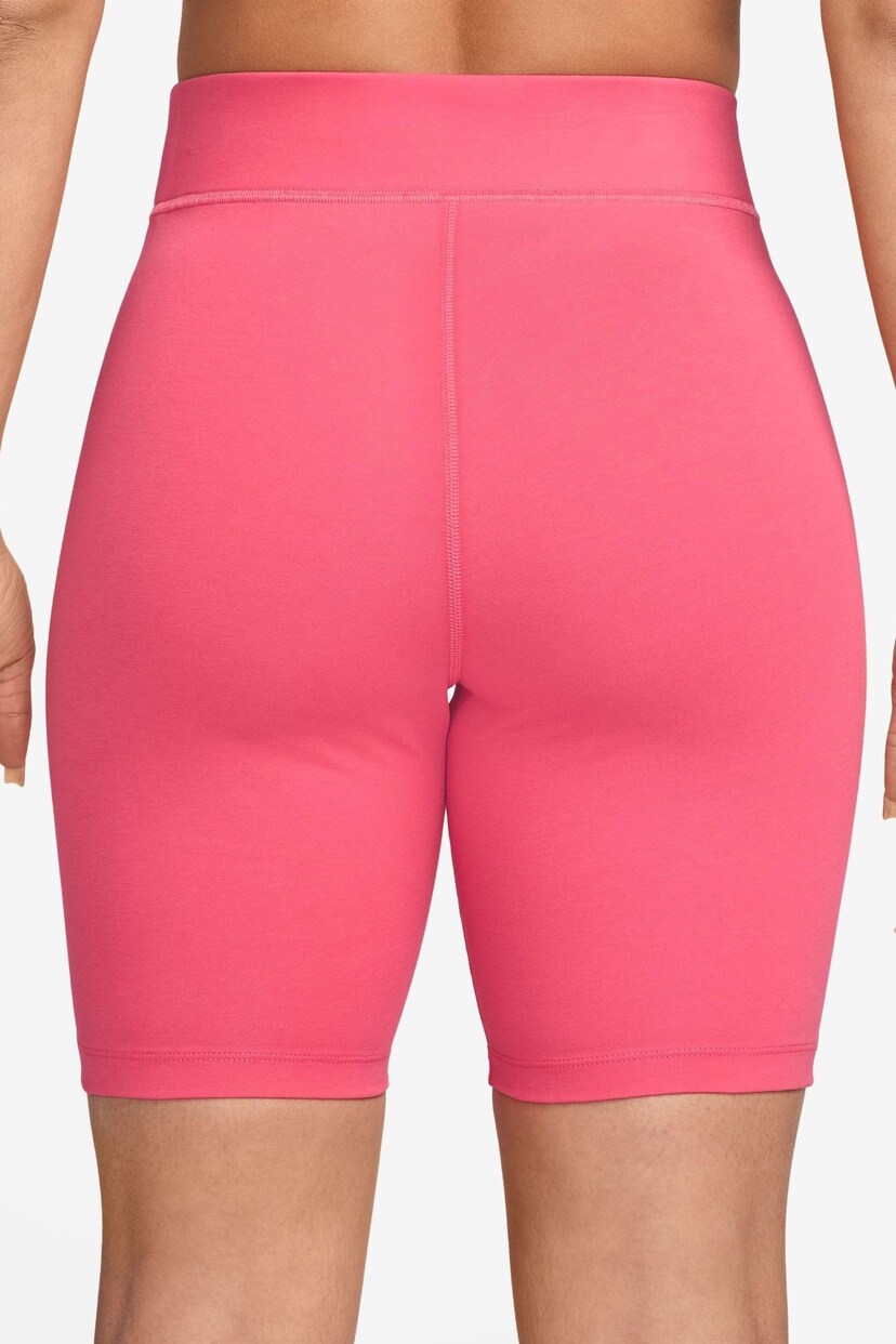Nike Pink Classic High Waisted 8" Cycling Shorts - Image 2 of 4