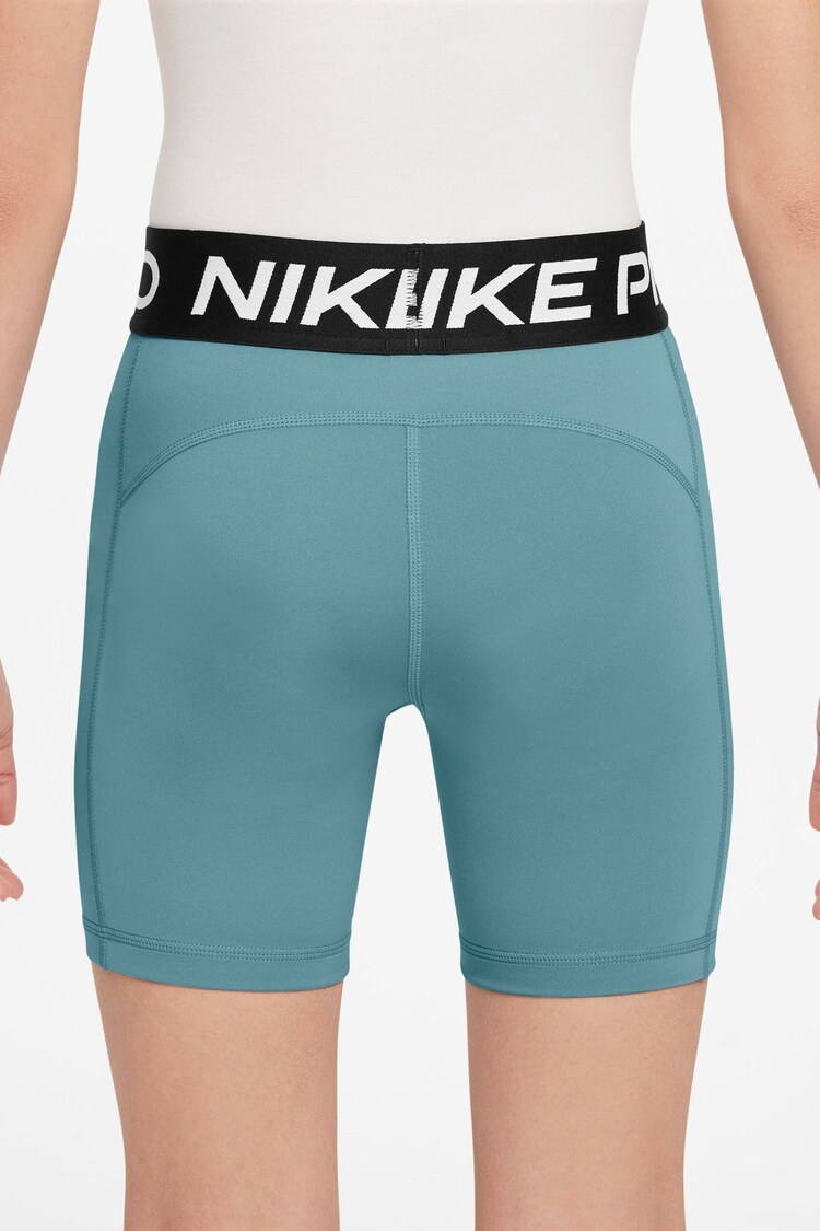 Nike Turquoise 5 Inch Dri-FIT Pro 3 Inch Shorts - Image 2 of 4
