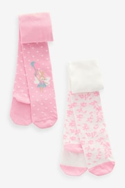 Pink Fairy Baby Tights 2 Pack (0mths-2yrs) - Image 1 of 1