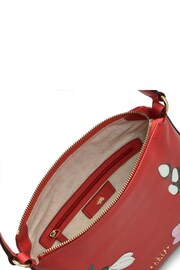 Radley London Red Warnham Court Snowdrops Small Zip-Top Grab Bag - Image 4 of 4