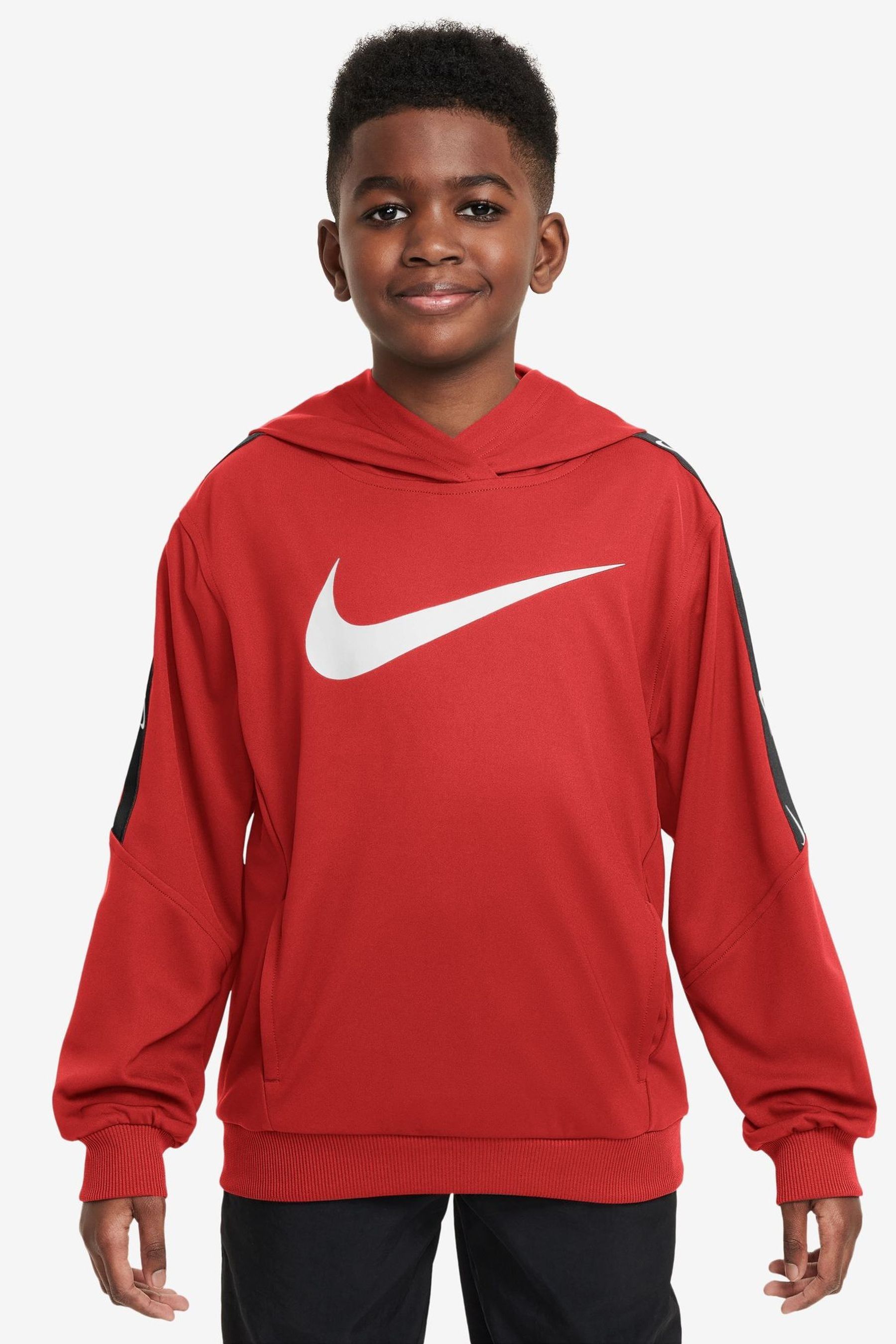 Nike Red Sportswear Club Overhead Hoodie