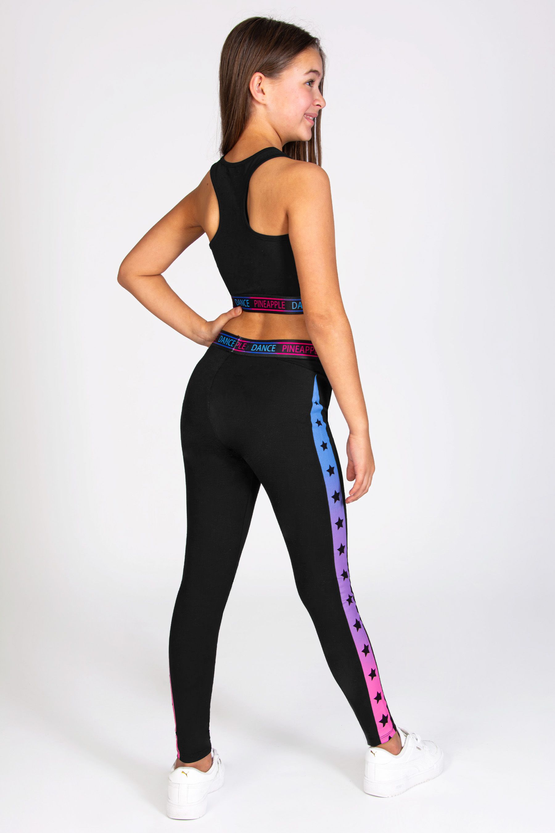 Buy Pineapple Black X The Next Step Star Panel Leggings from Next Luxembourg