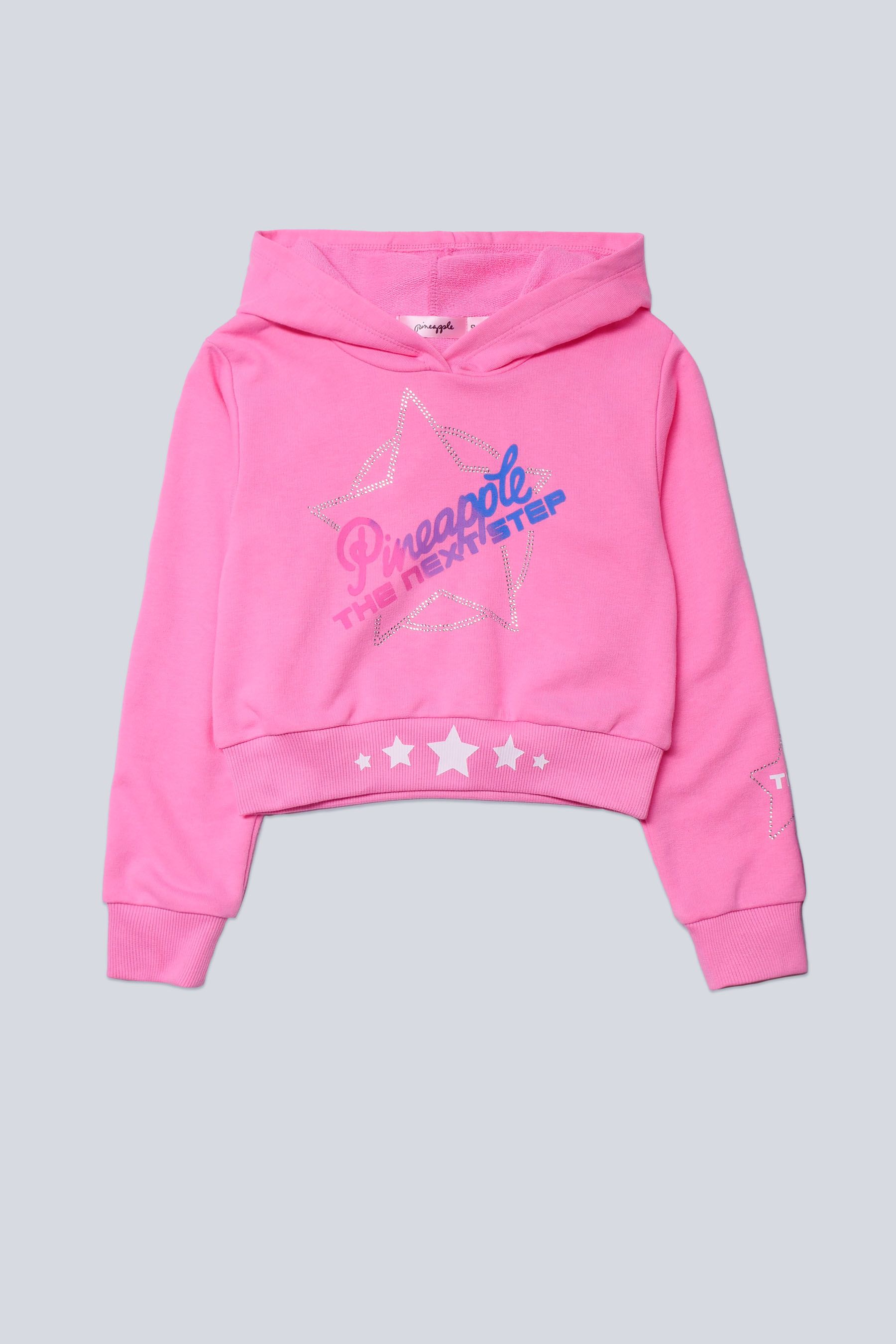 Buy Pineapple Pink X The Next Step Logo Crop Hoodie from the Next UK online shop