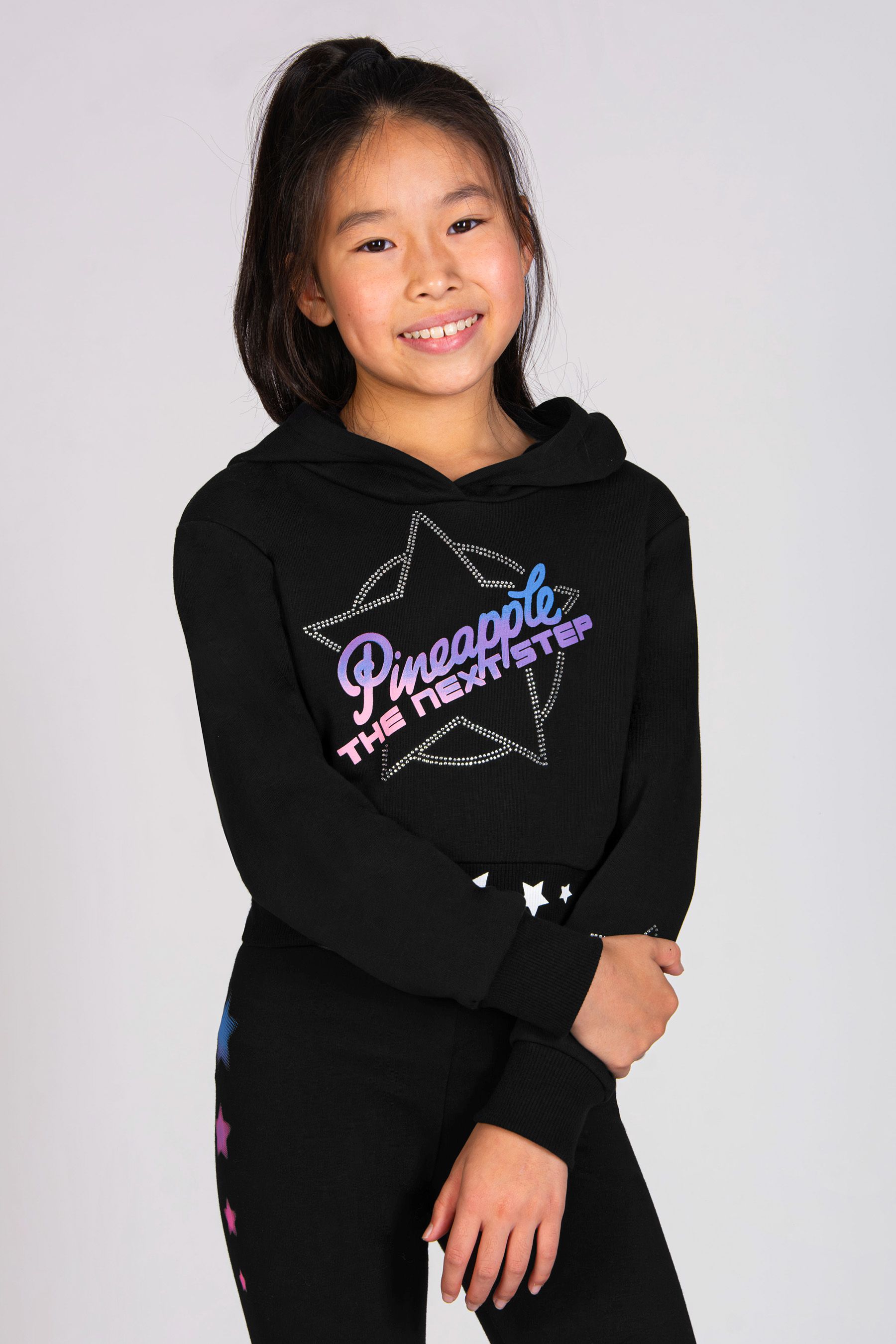 Pineapple cropped hoodie deals