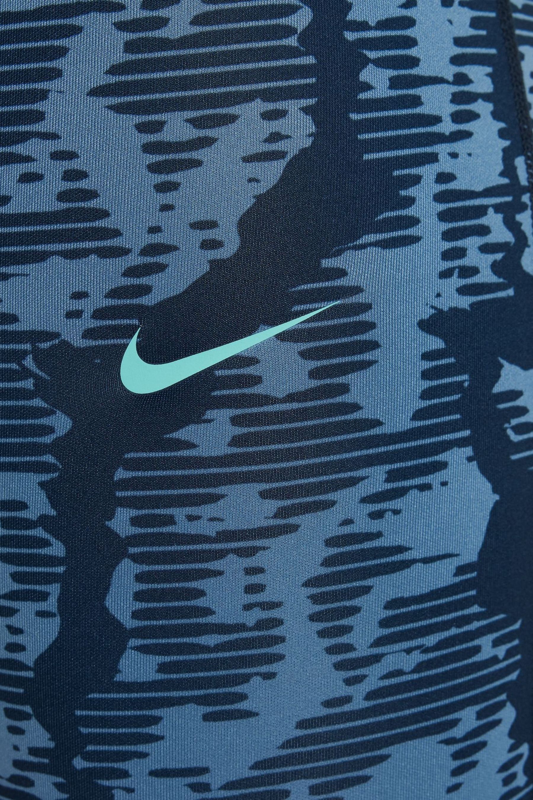Buy Nike Blue Print Pro Dri FIT Leggings from Next Luxembourg