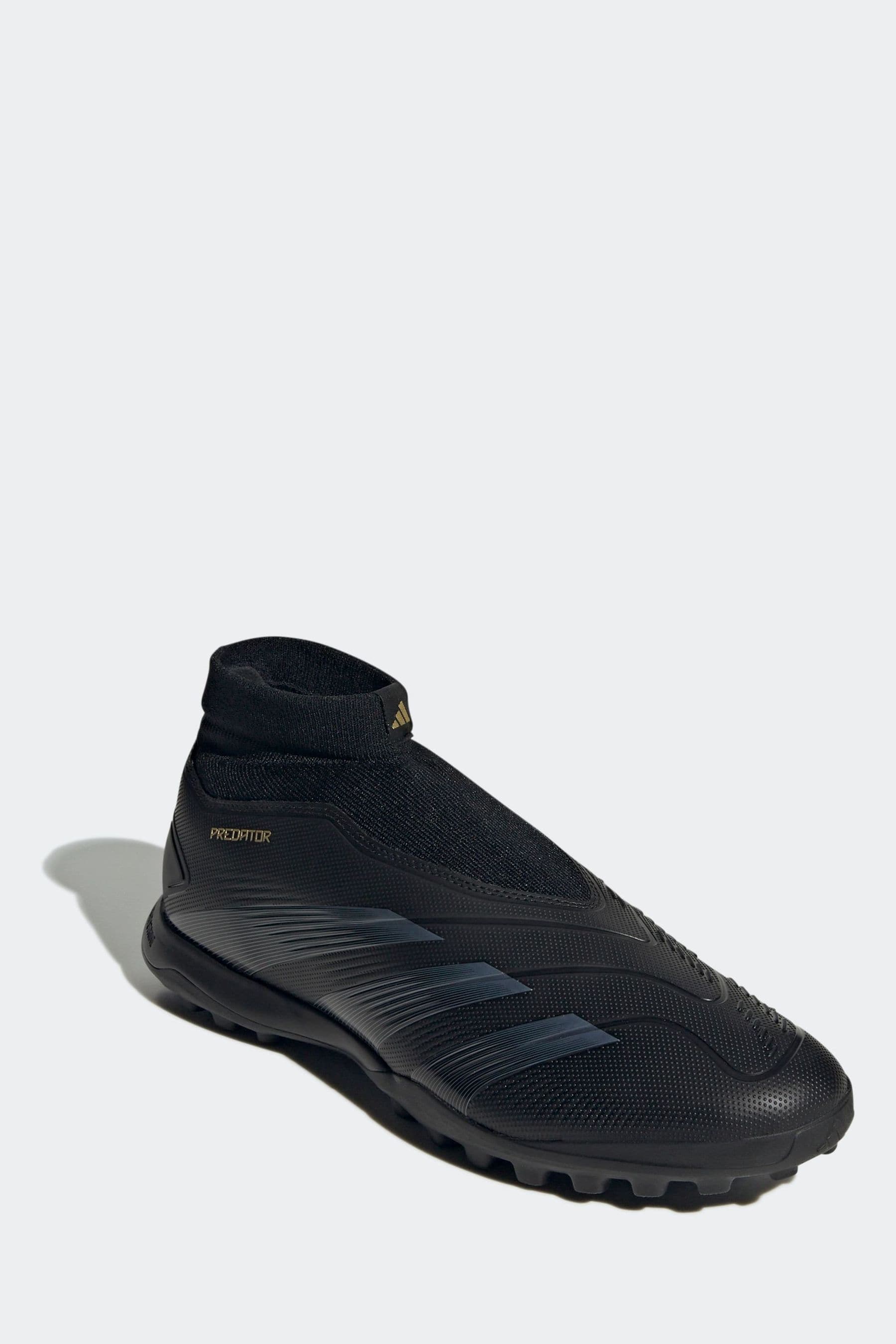 Buy adidas Black Gold Predator League Laceless Turf Football Boots from Next Luxembourg