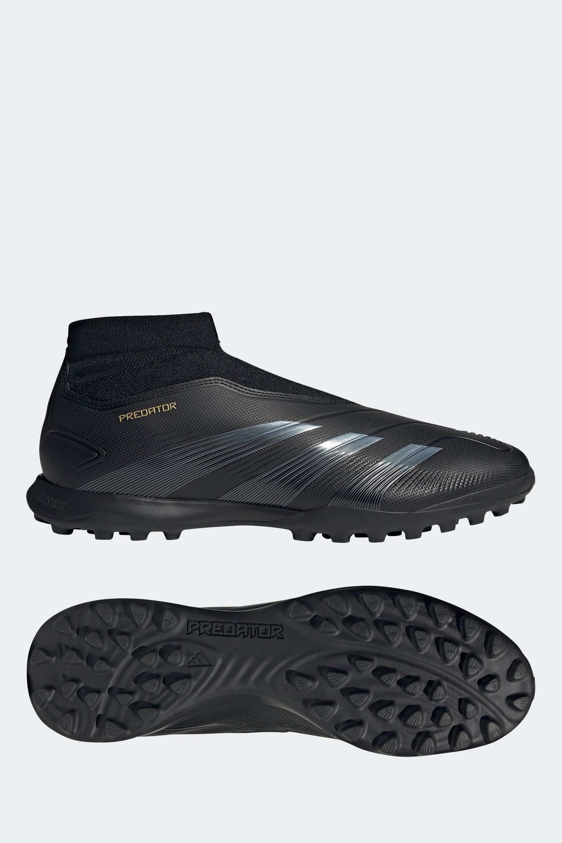 Black no lace football boots discount