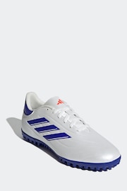 adidas White/Blue/Red Copa Pure 2 Club Turf Football Boots - Image 5 of 9