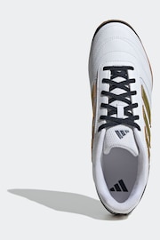 adidas White/Gold Super Sala II Indoor Football Boots - Image 8 of 9