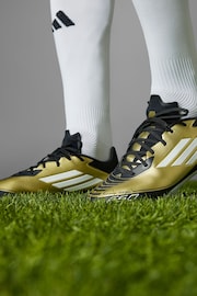 adidas Gold/White F50 League Messi Firm/Multi-Ground Boots - Image 3 of 20