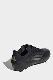 adidas Black/Gold Kids F50 League Firm / Multi Ground Cleats Football Boots - Image 8 of 10