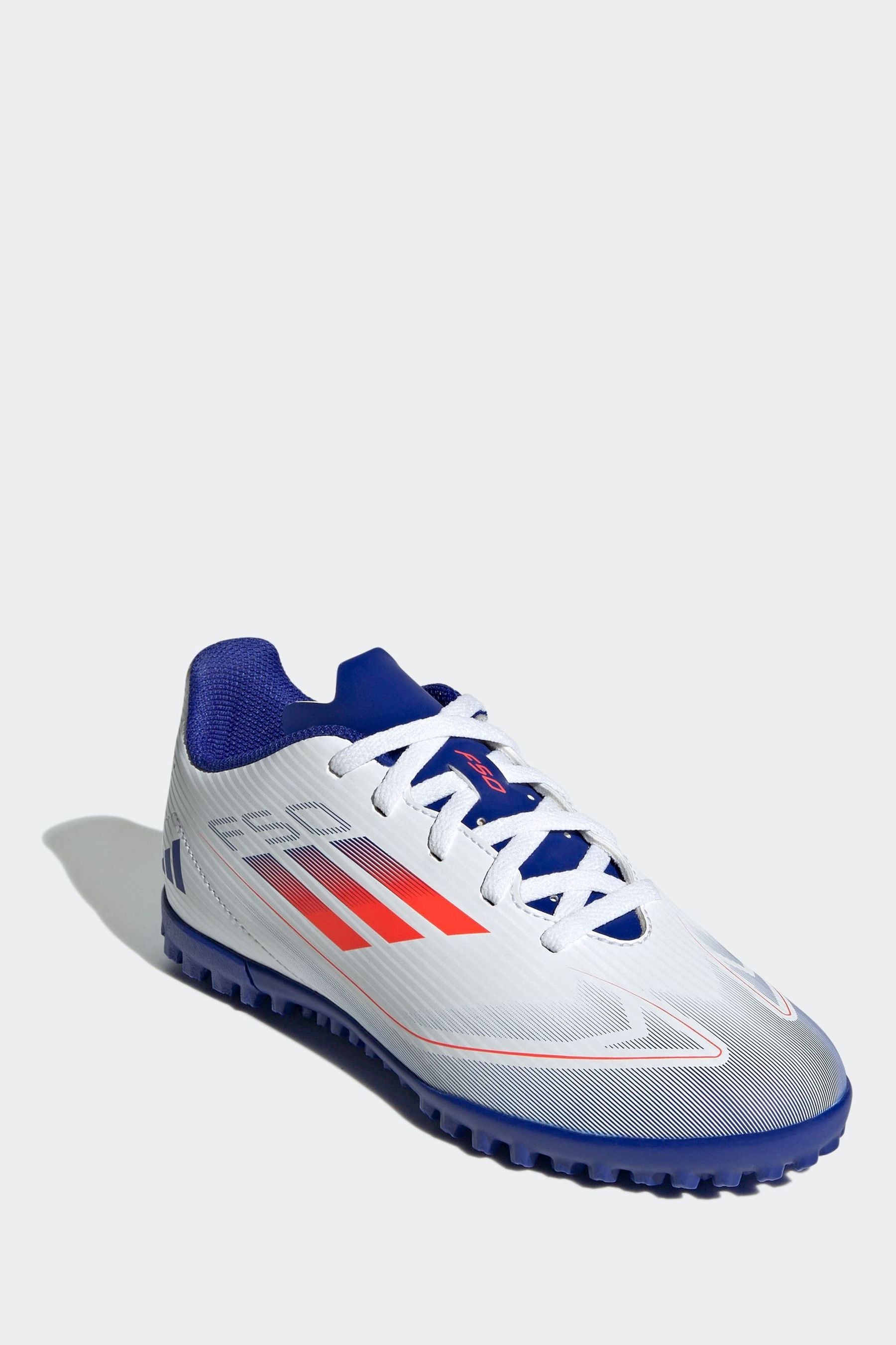 Buy adidas White Blue Red Kids F50 Club Turf Boots from the Next UK online shop