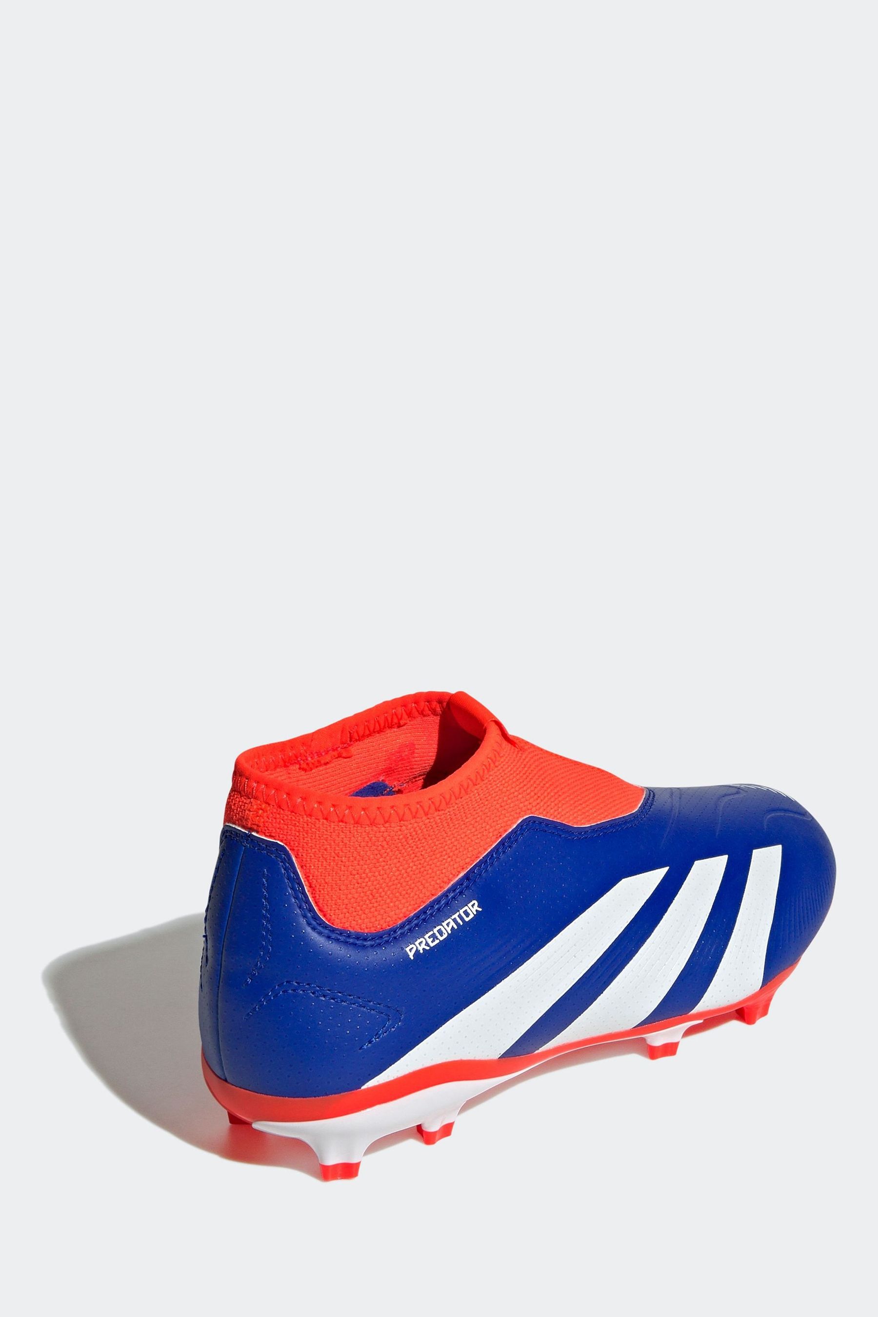 Buy adidas Blue White Predator League Laceless Firm Ground Boots Kids from Next United Arab Emirates