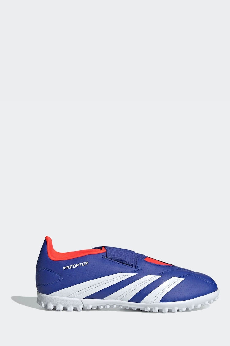 adidas Blue/White Predator Club Football Boots - Image 1 of 9