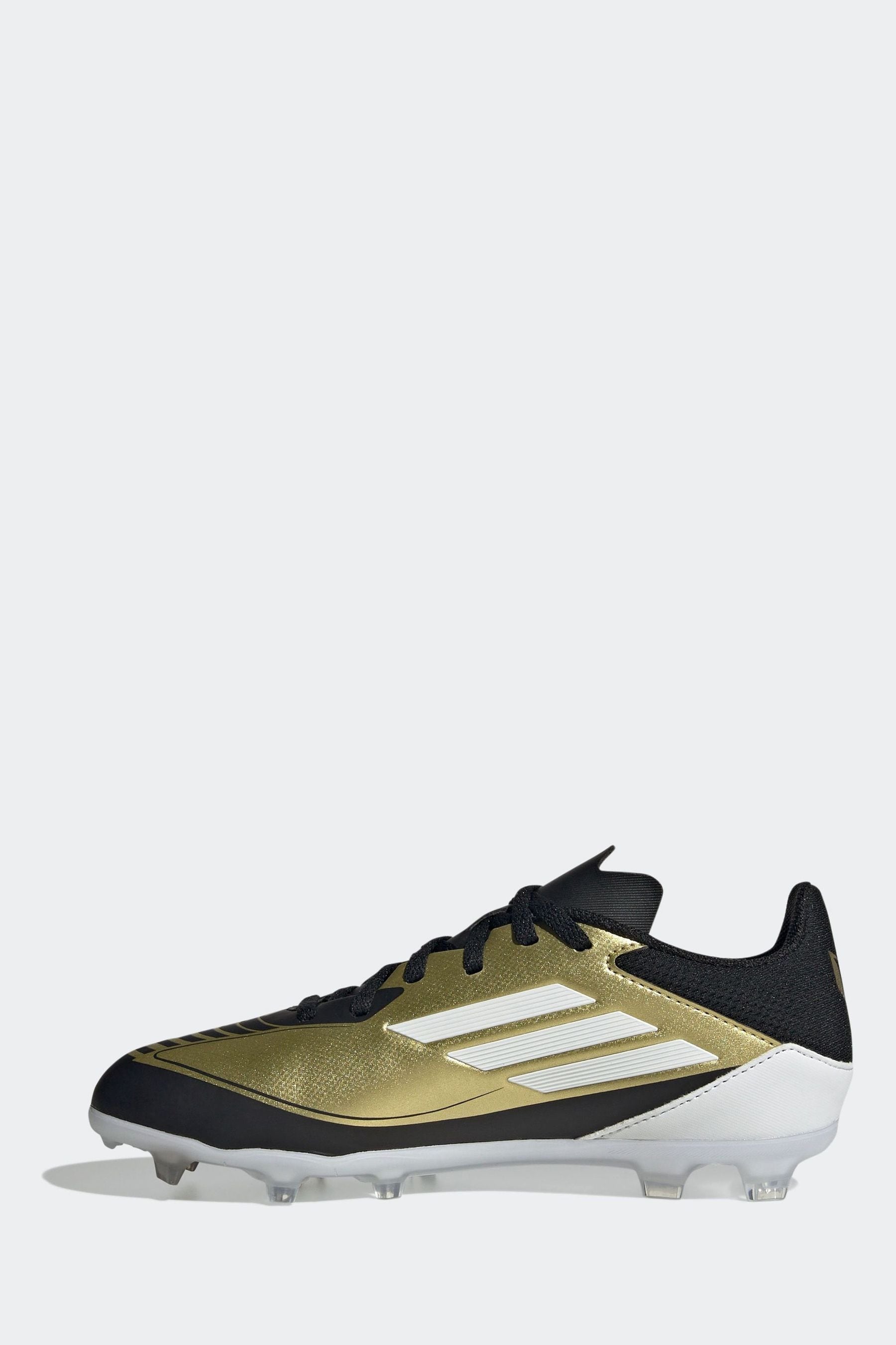 Buy adidas Gold White Messi F50 Kids League Firm Multi Ground Boots from Next United Arab Emirates