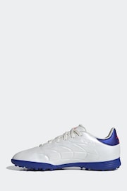 adidas White/Blue/Red Kids Copa Pure 2 League Turf Football Boots - Image 2 of 7