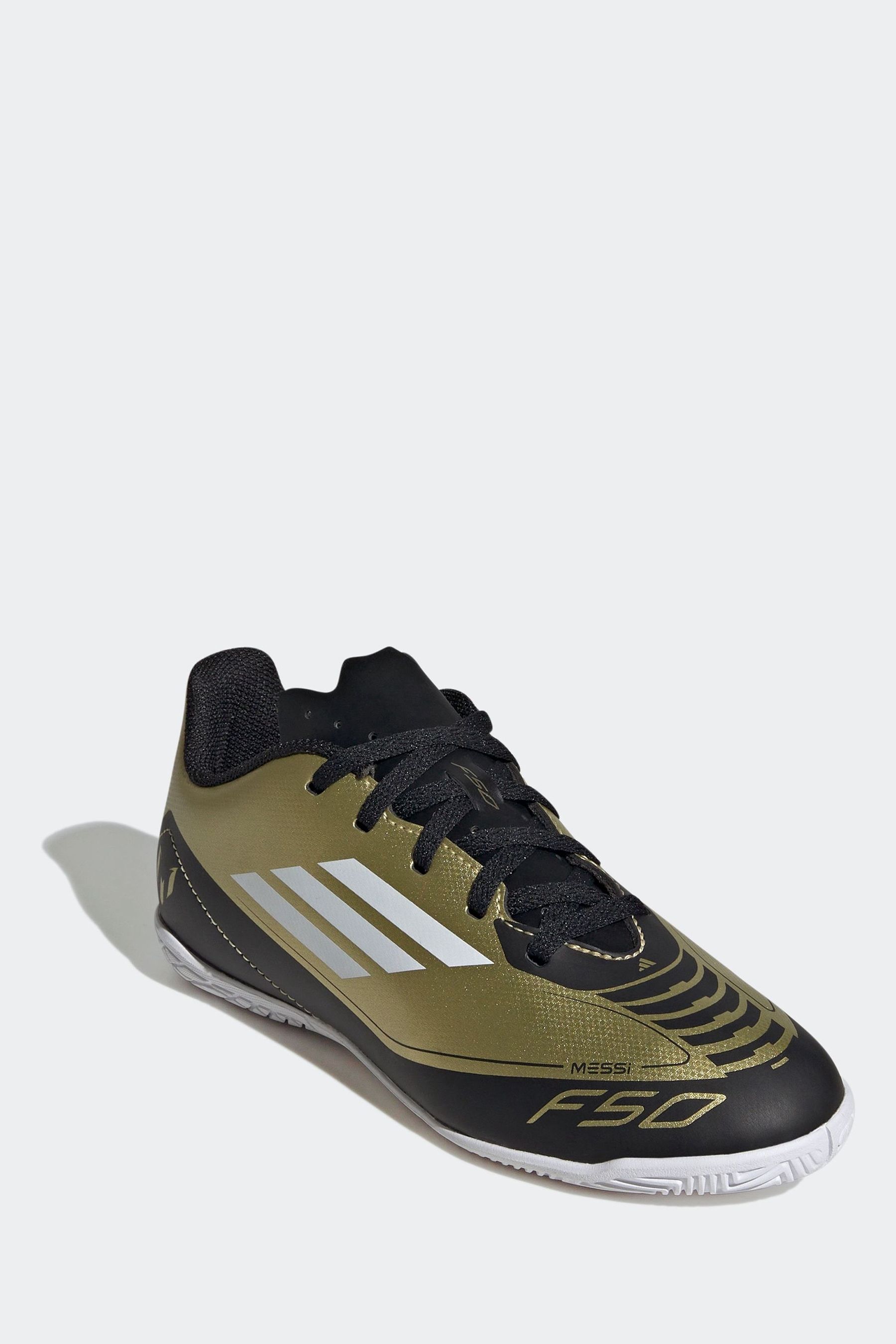 Buy adidas Gold White Kids F50 Club Messi Indoor Boots from Next Germany