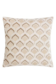 Riva Paoletti Warm Taupe Ledbury Velvet Jacquard Cushion - Image 2 of 6