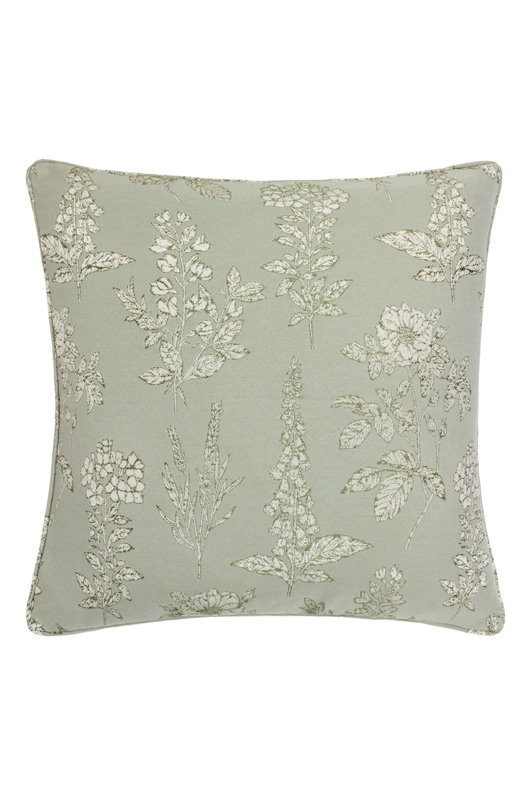 Wylder Nature Sage Sophia Floral Jacquard Cushion - Image 2 of 5