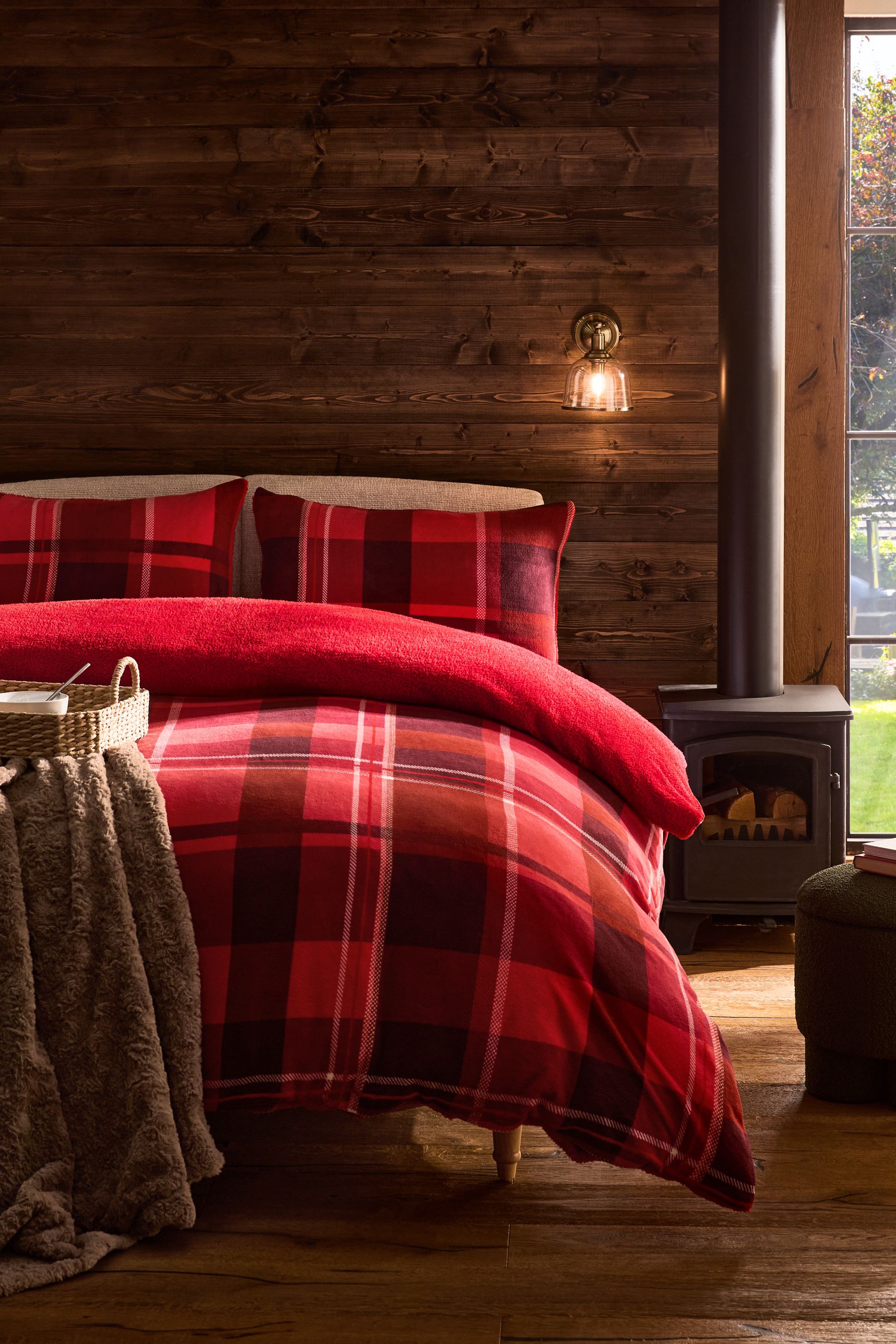 Double fleece duvet cover discount
