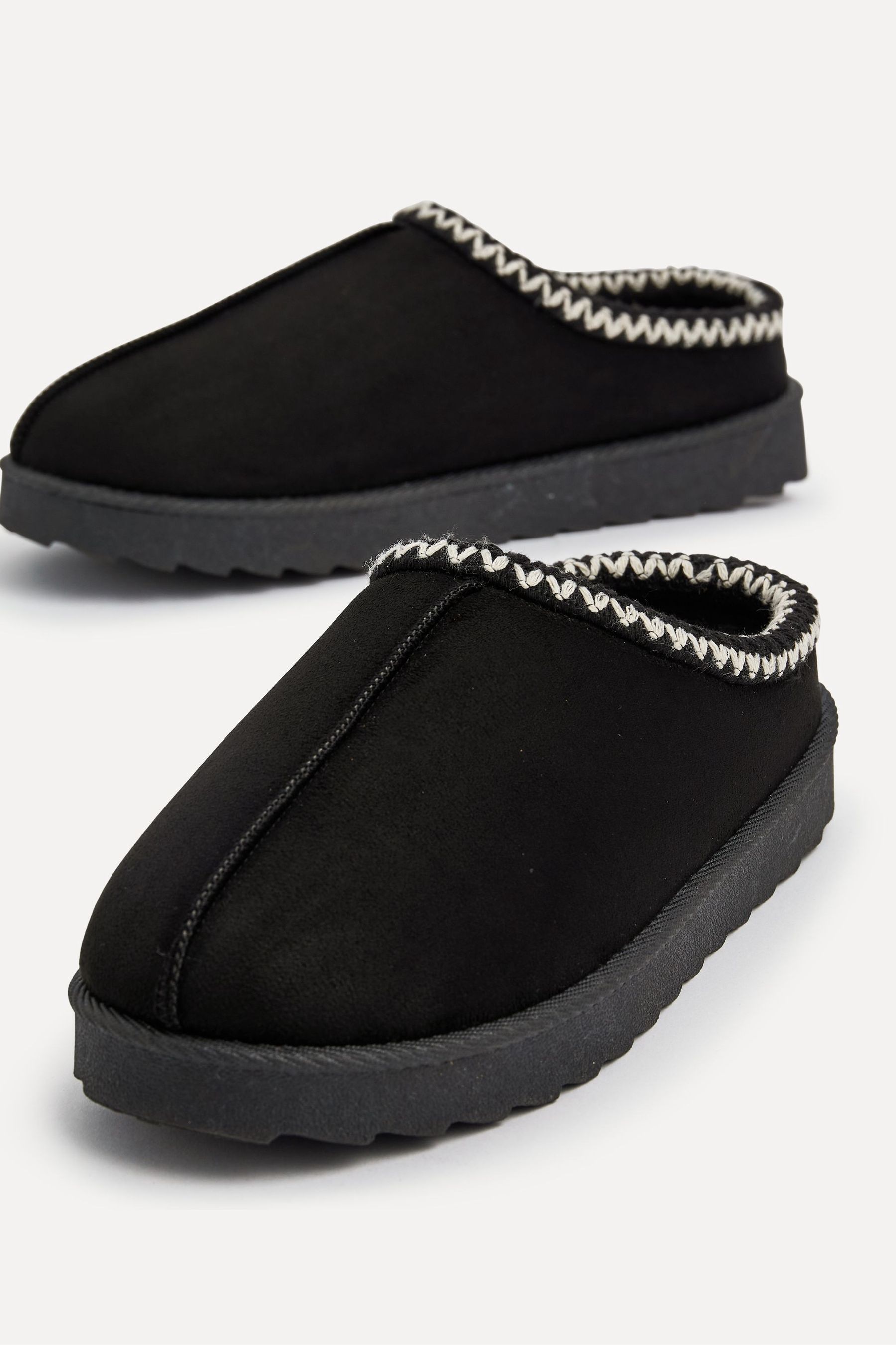 Acheter Linzi Tana Faux Suede Slip On Slippers With Aztec Style Detail from Next France