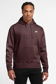 Nike Burgundy Crush Club Pullover Hoodie - Image 1 of 3