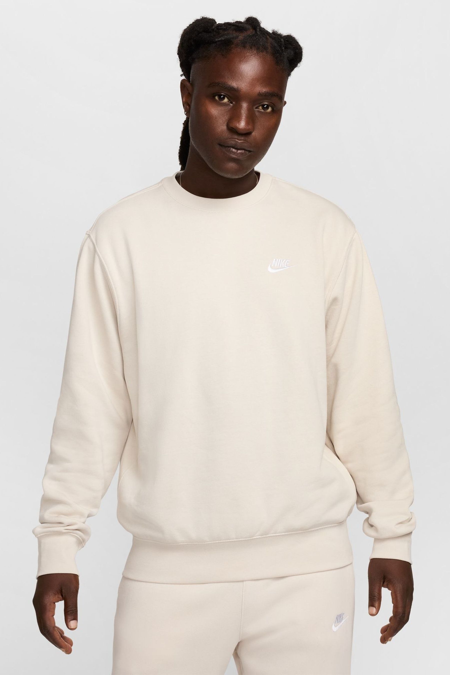 Buy Nike Orewood Brown Club Crew Sweatshirt from Next Malta