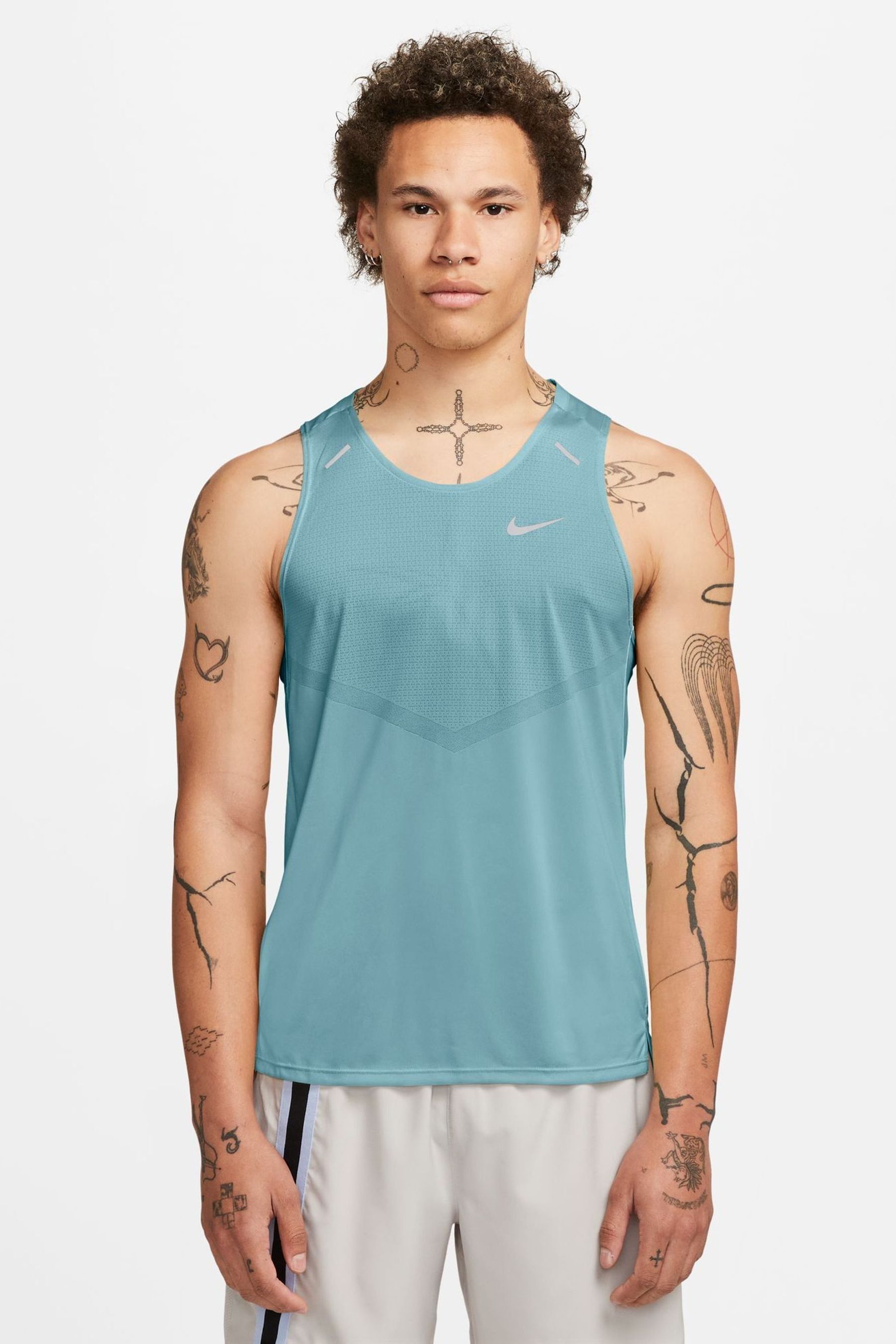 Buy Nike Blue Rise 365 Dri FIT Running Tank from Next Luxembourg