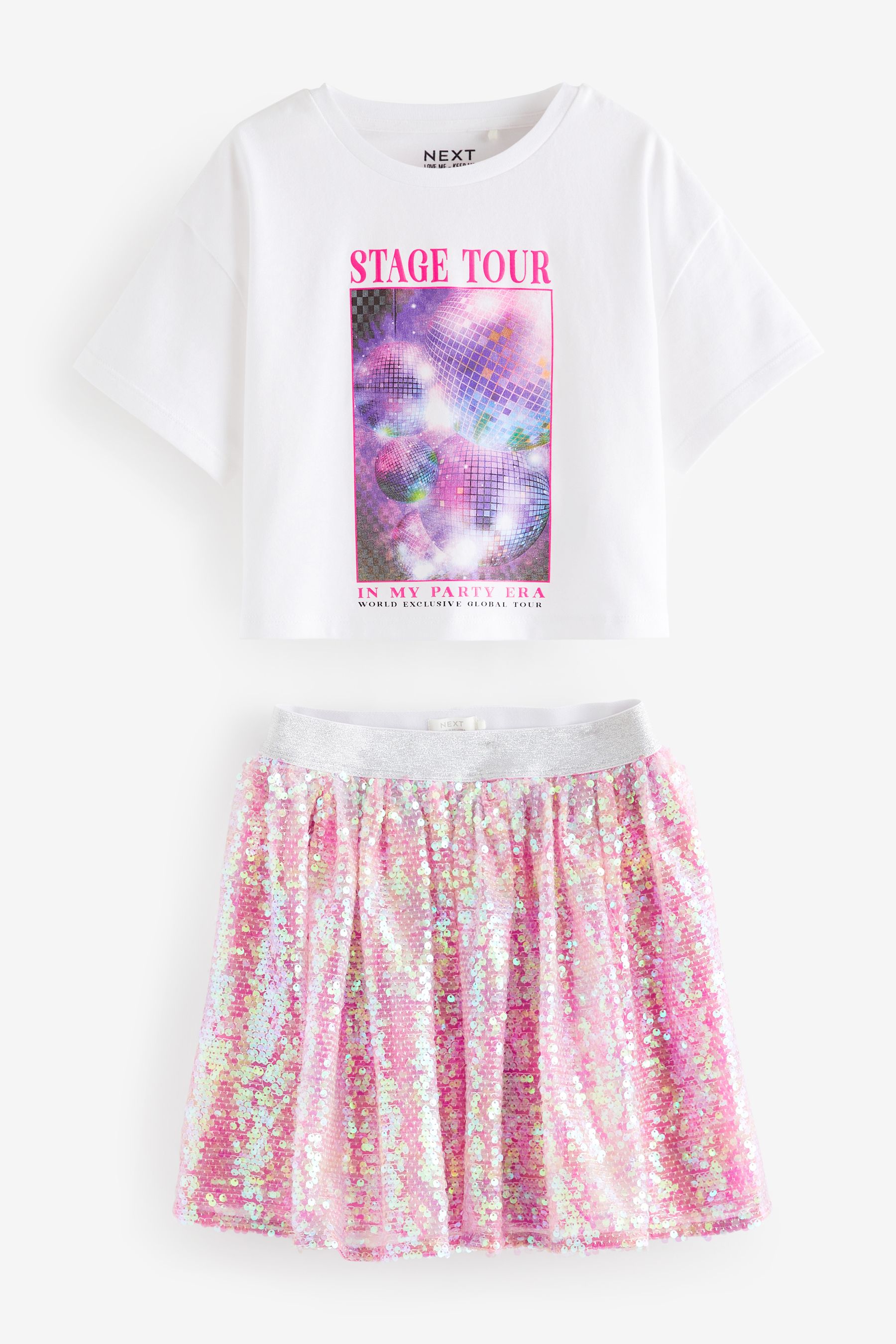 Glitter skirt t-shirt sales
